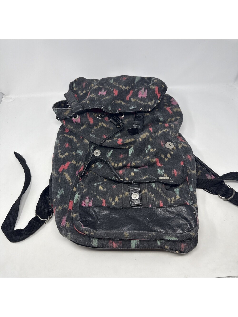 HURLEY "ONE AND ONLY" GIRLS MULTI-COLOR GRAPHIC SCHOOL/BOOK/TRAVEL/BACKPACK